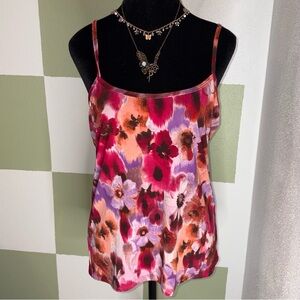 Clear Sky Floral Pink and Purple Tank